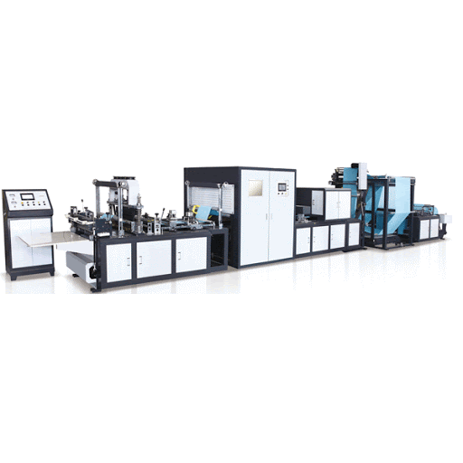  Fully Automatically Non Woven Carry Bag Machine With Online Loop Handle